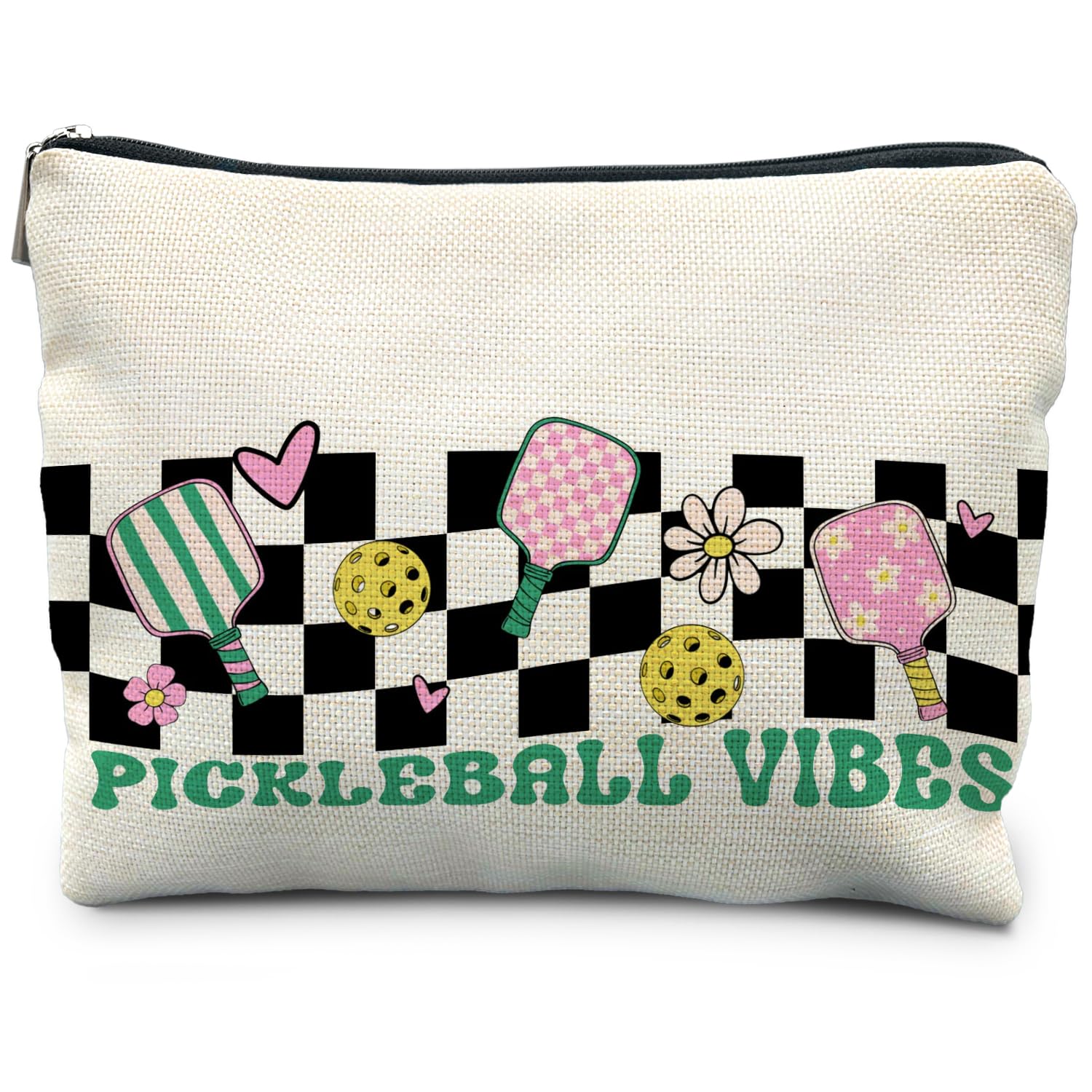 Pickleball Chic Cosmetic Pouch